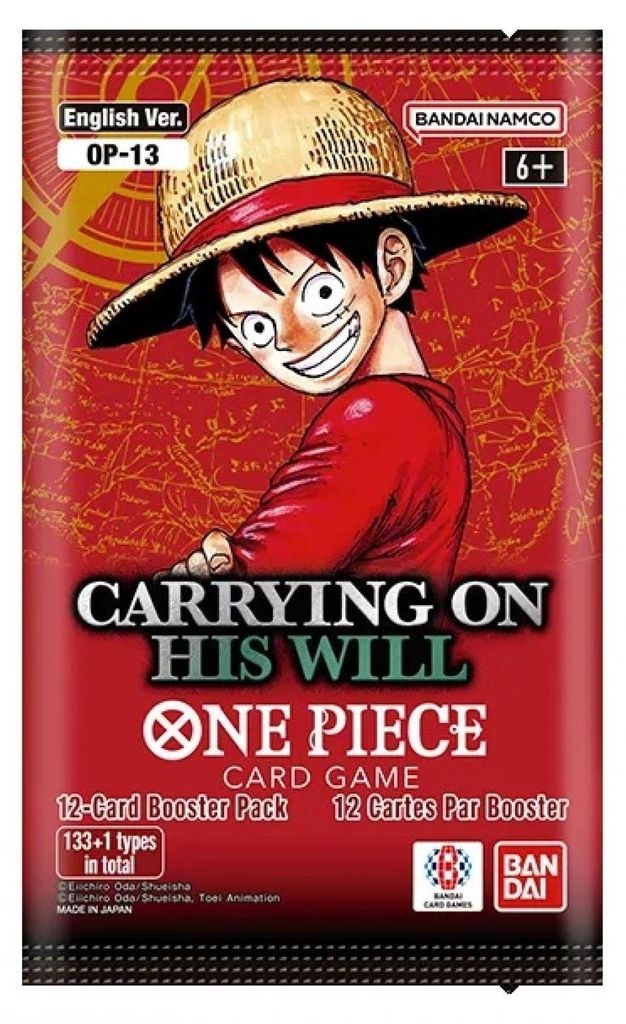 OP-13 Carrying on his Will Booster Englisch One Piece (Sealed Case Ware)